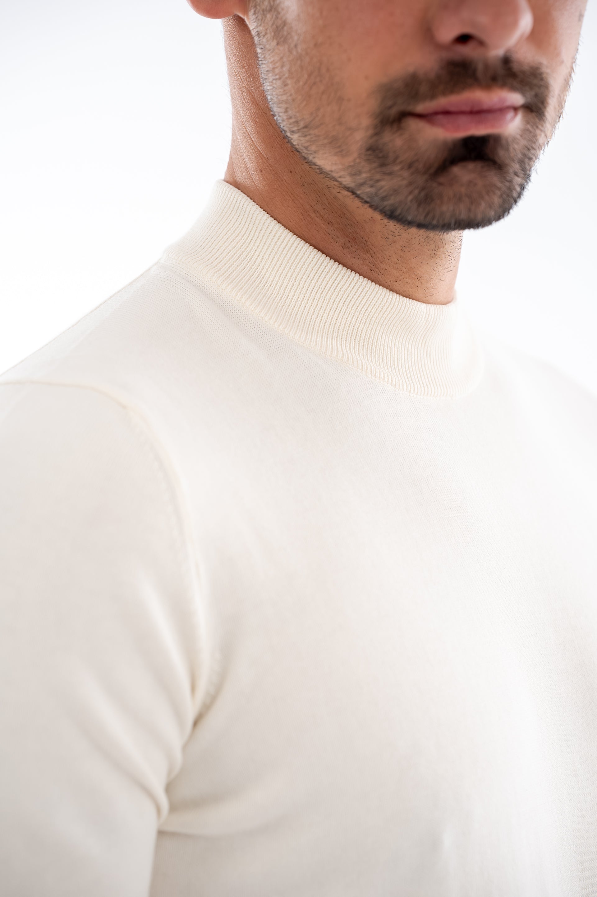Egyptian Cotton White Knitted Tshirt
