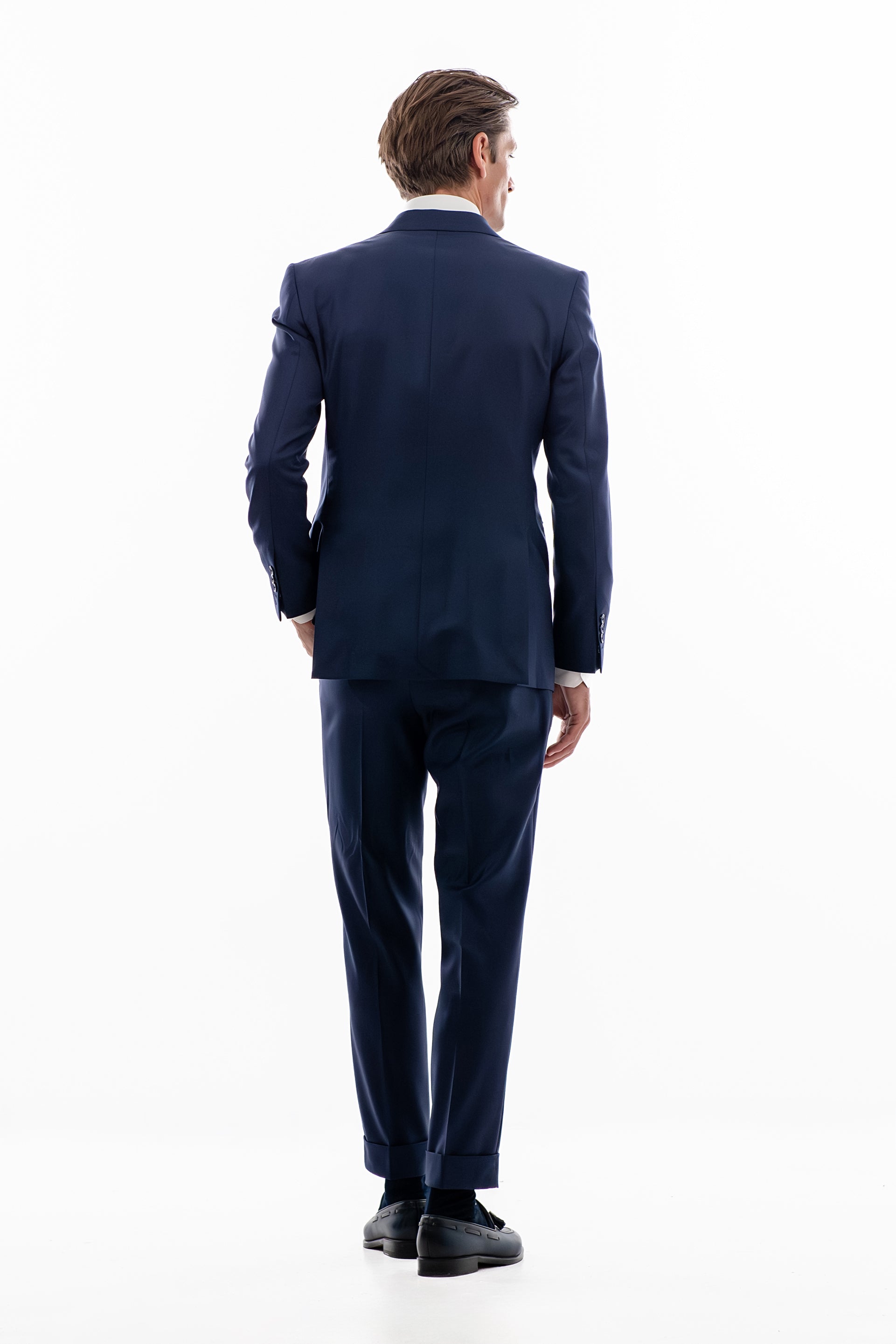 Blue wool suit