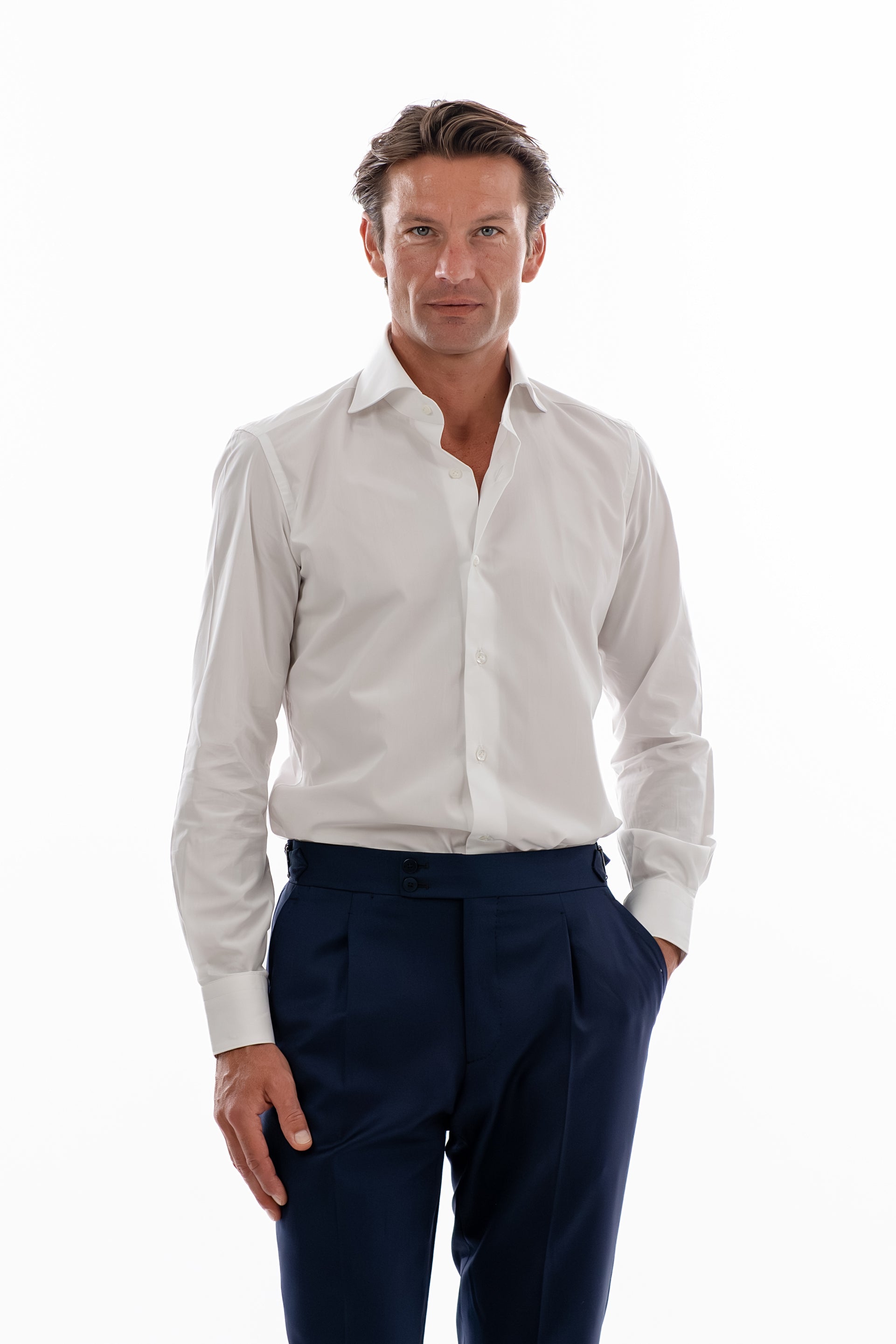 White poplin shirt