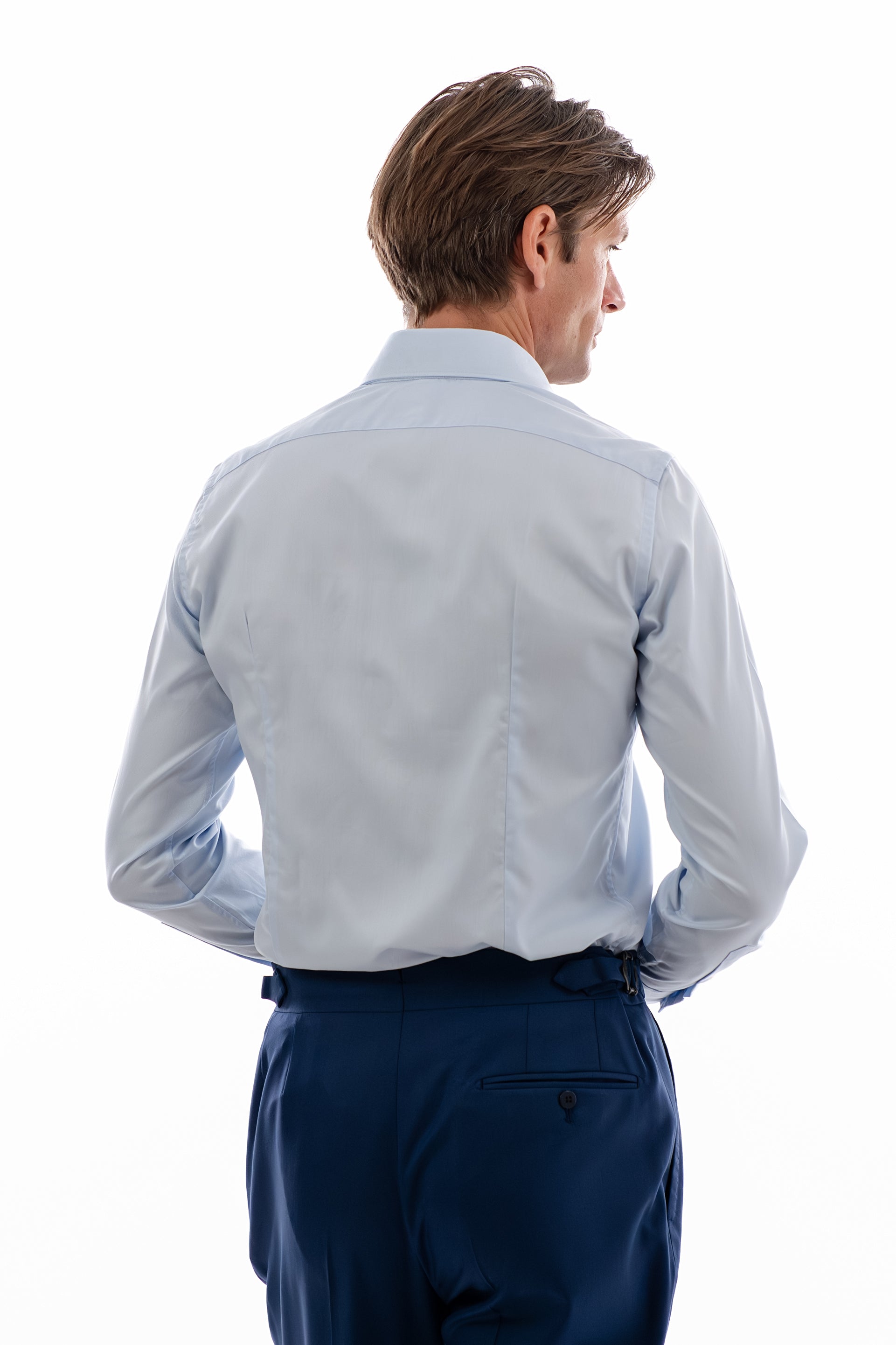 Non-Iron ciel oxford shirt