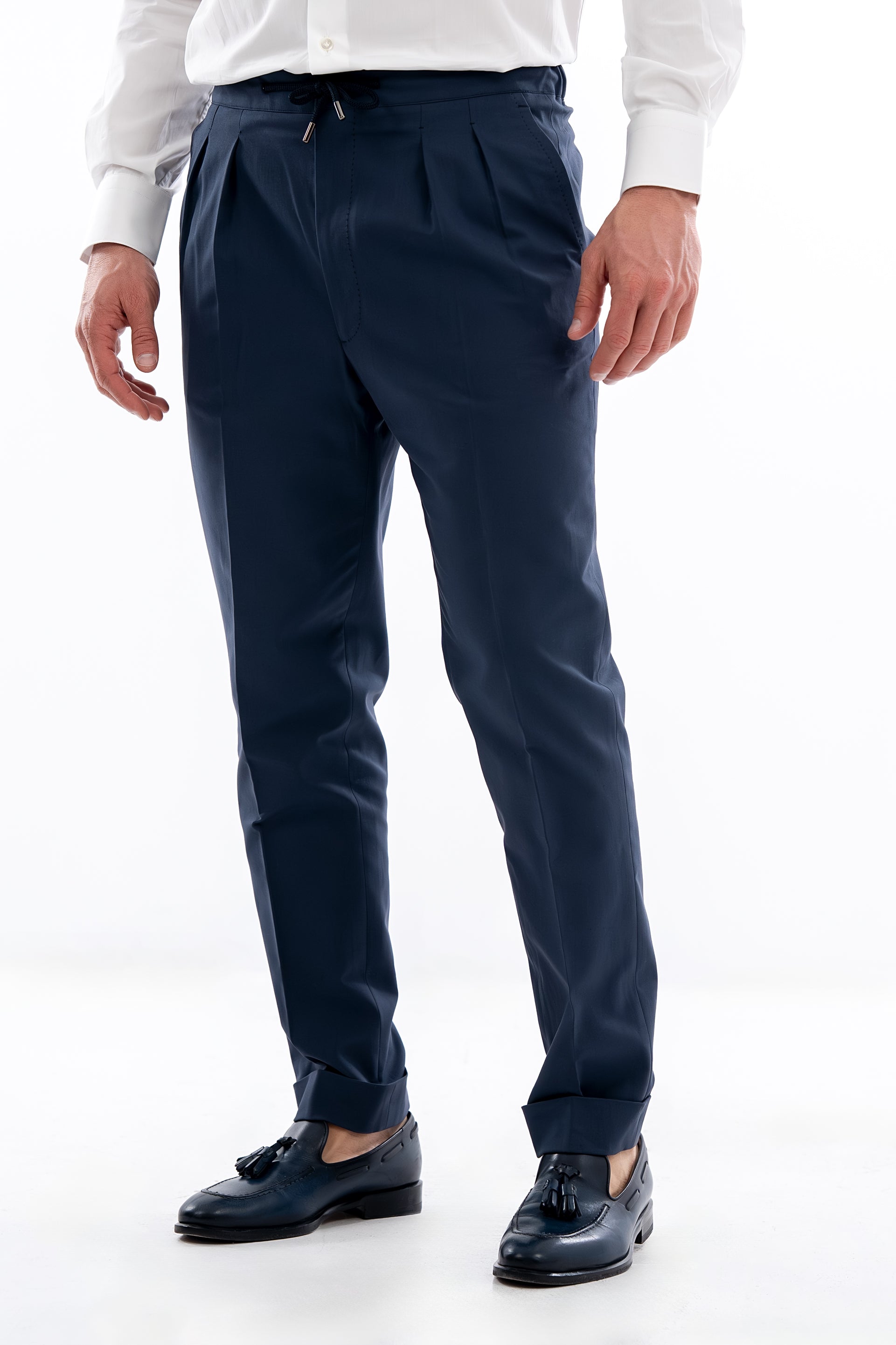 Loro Piana Blue Cotton Jogging Pants