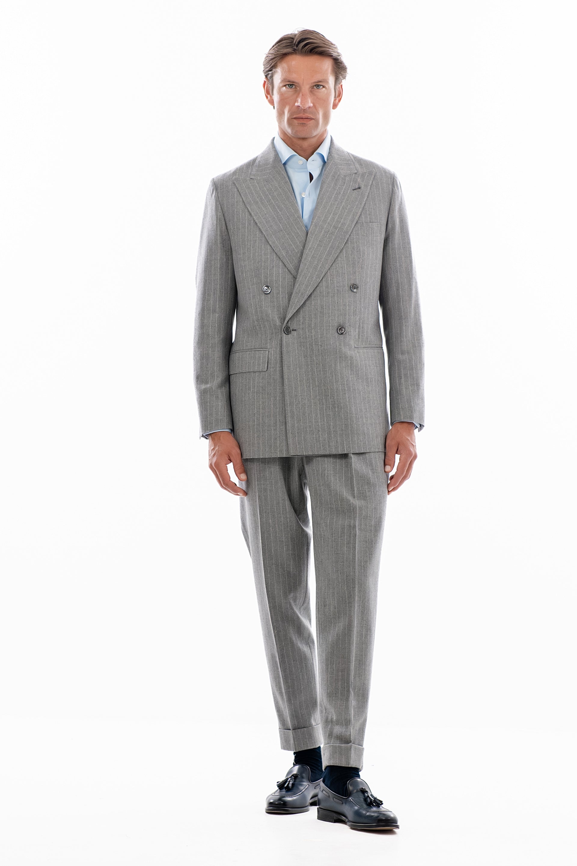 Grey Pinstripe Skyfall Suit