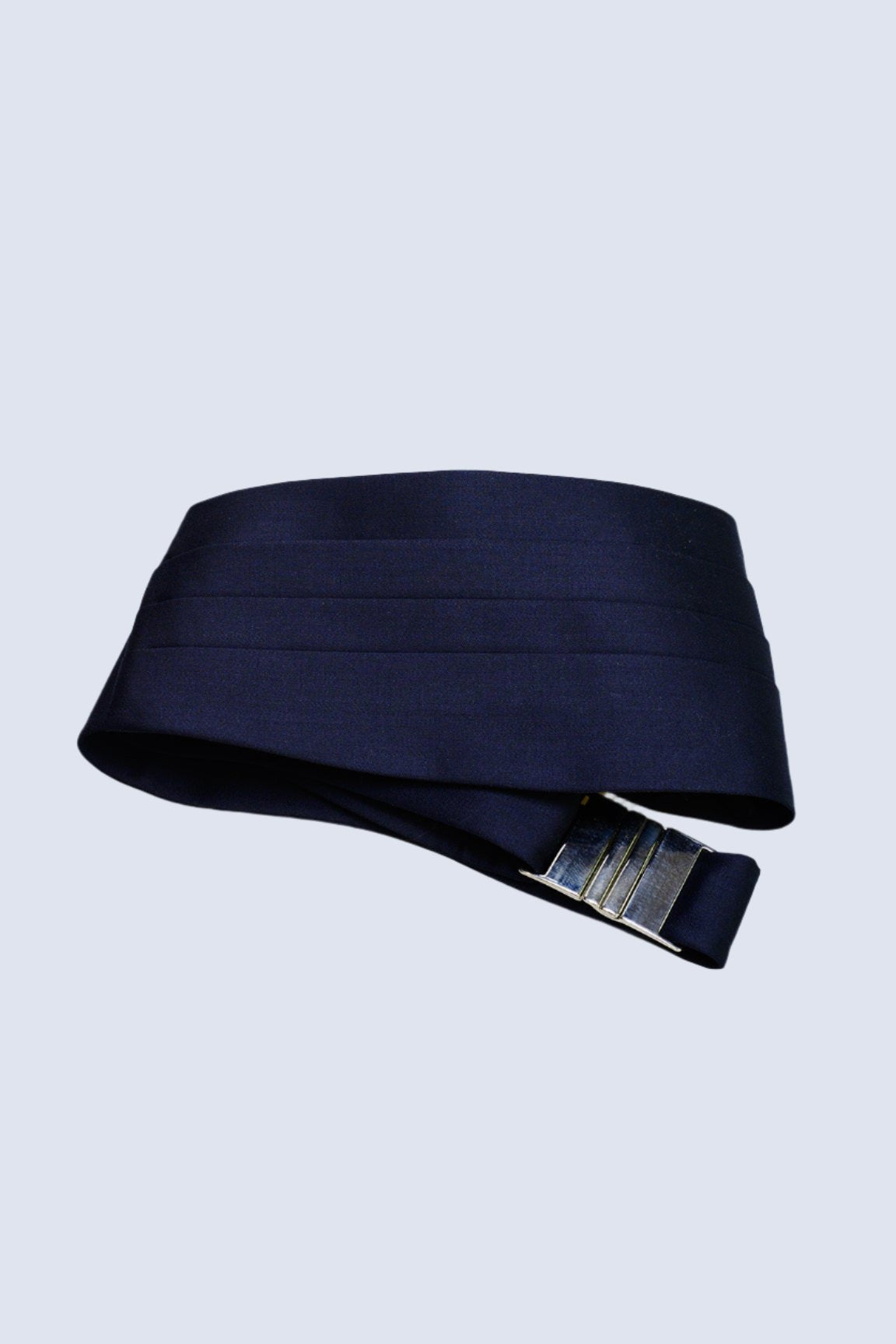 Dark blue silk cummerbund