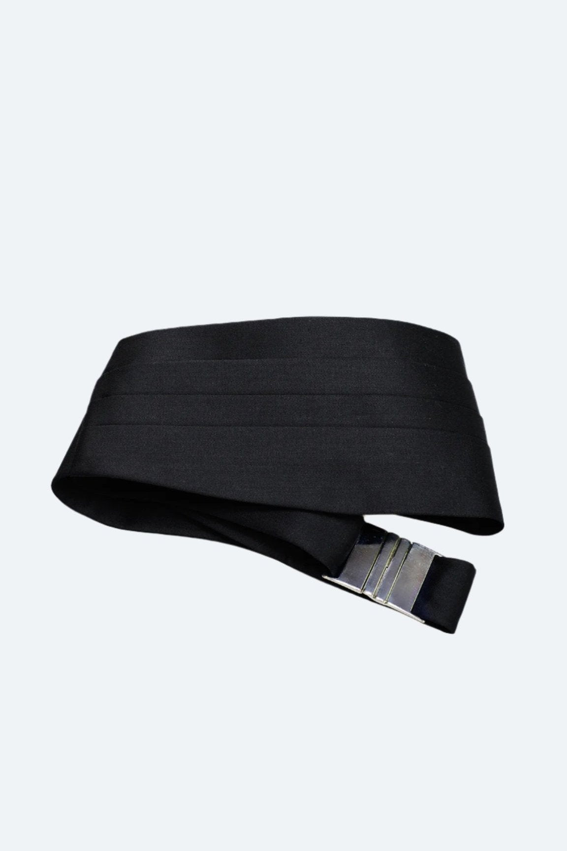 Black silk cummerbund