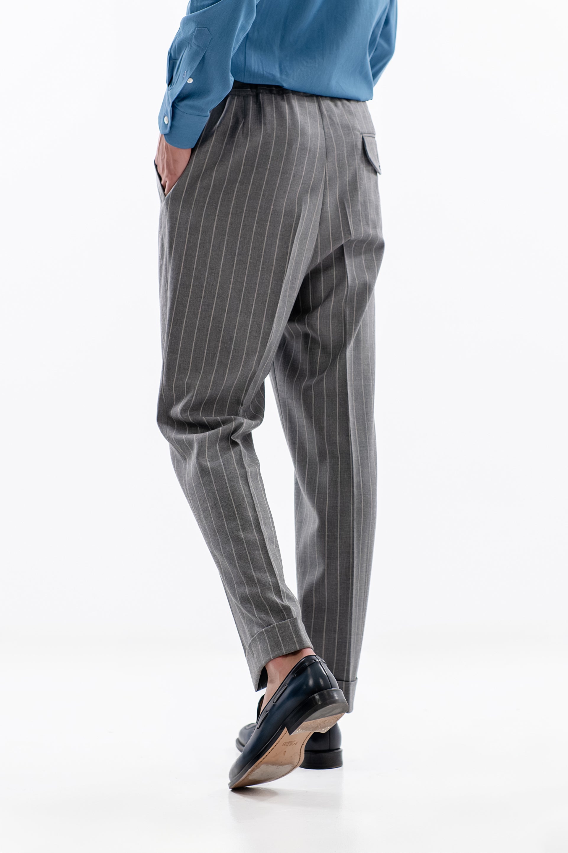 Opora Gray Pinstripe Trousers (Limited Edition)