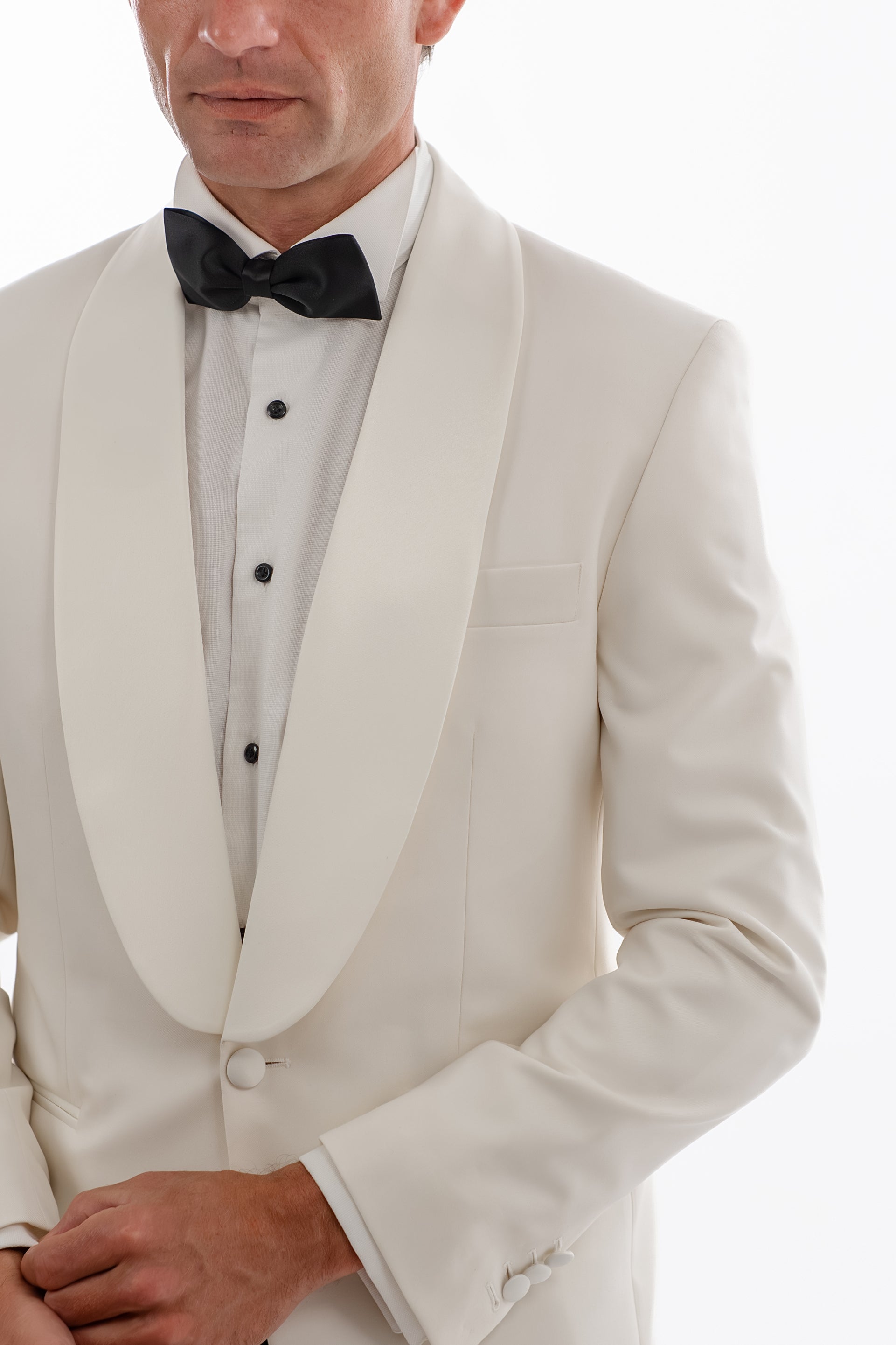 Off-White Tuxedo Suit