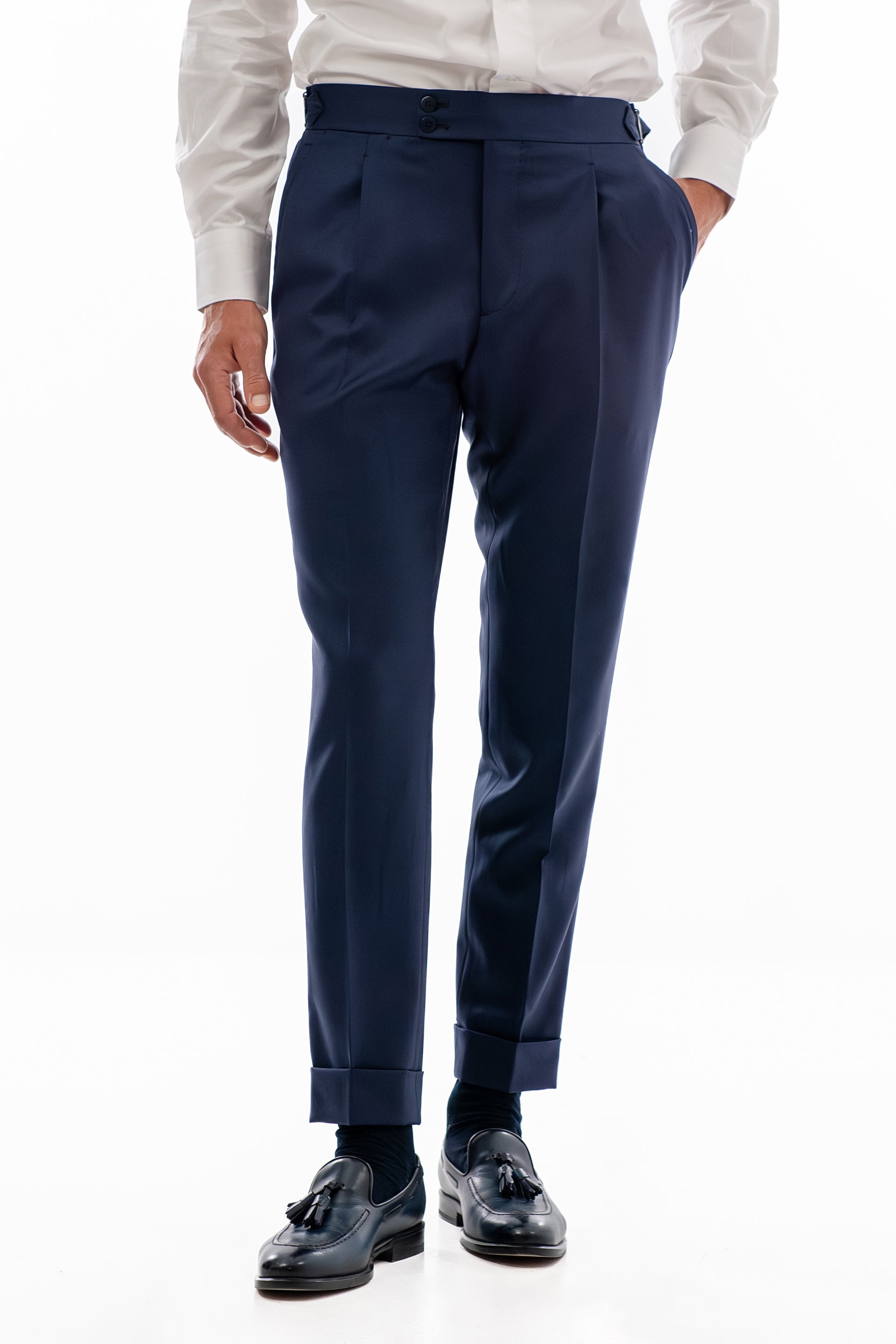 Blue Wool Trousers