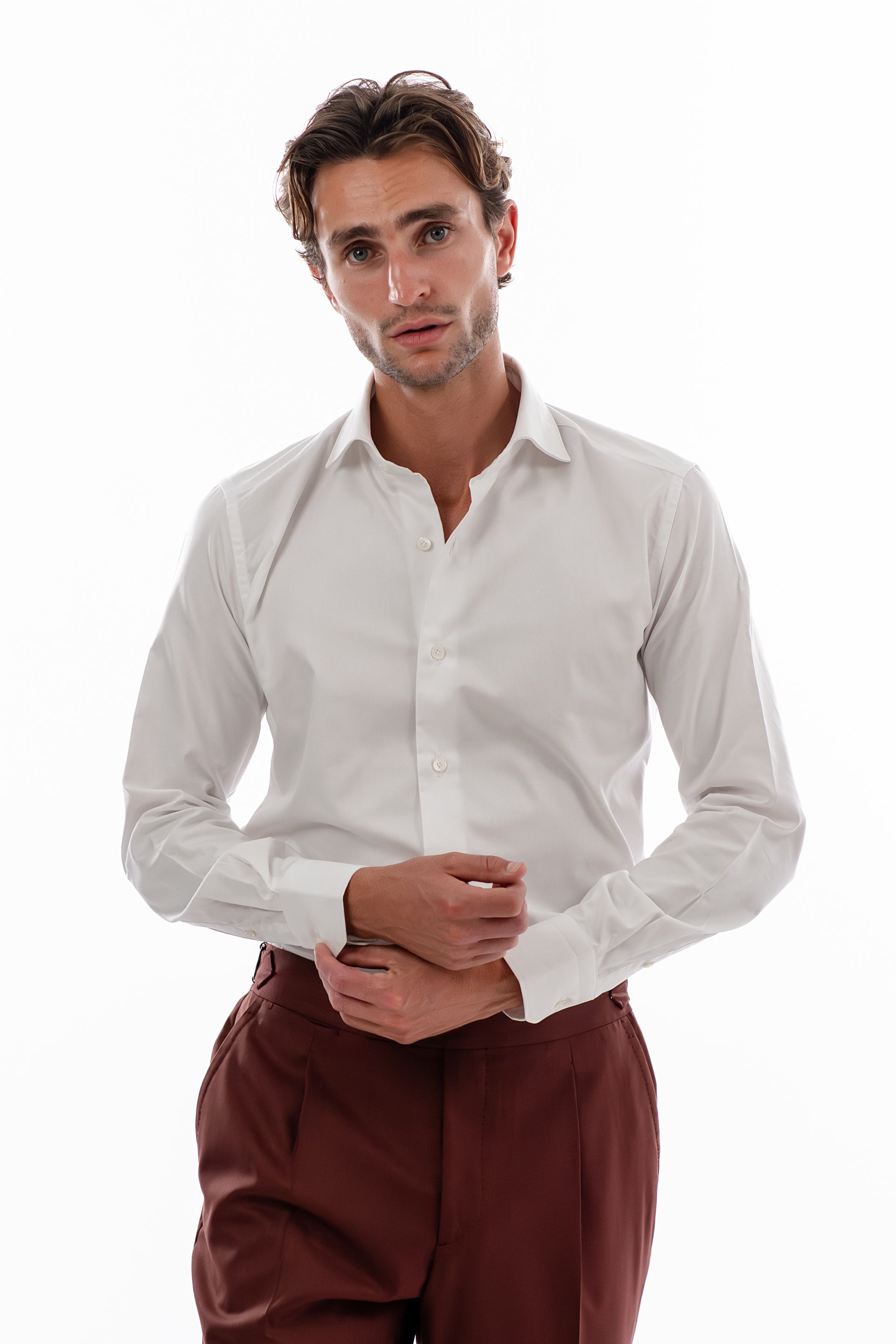 Non-Iron white oxford shirt