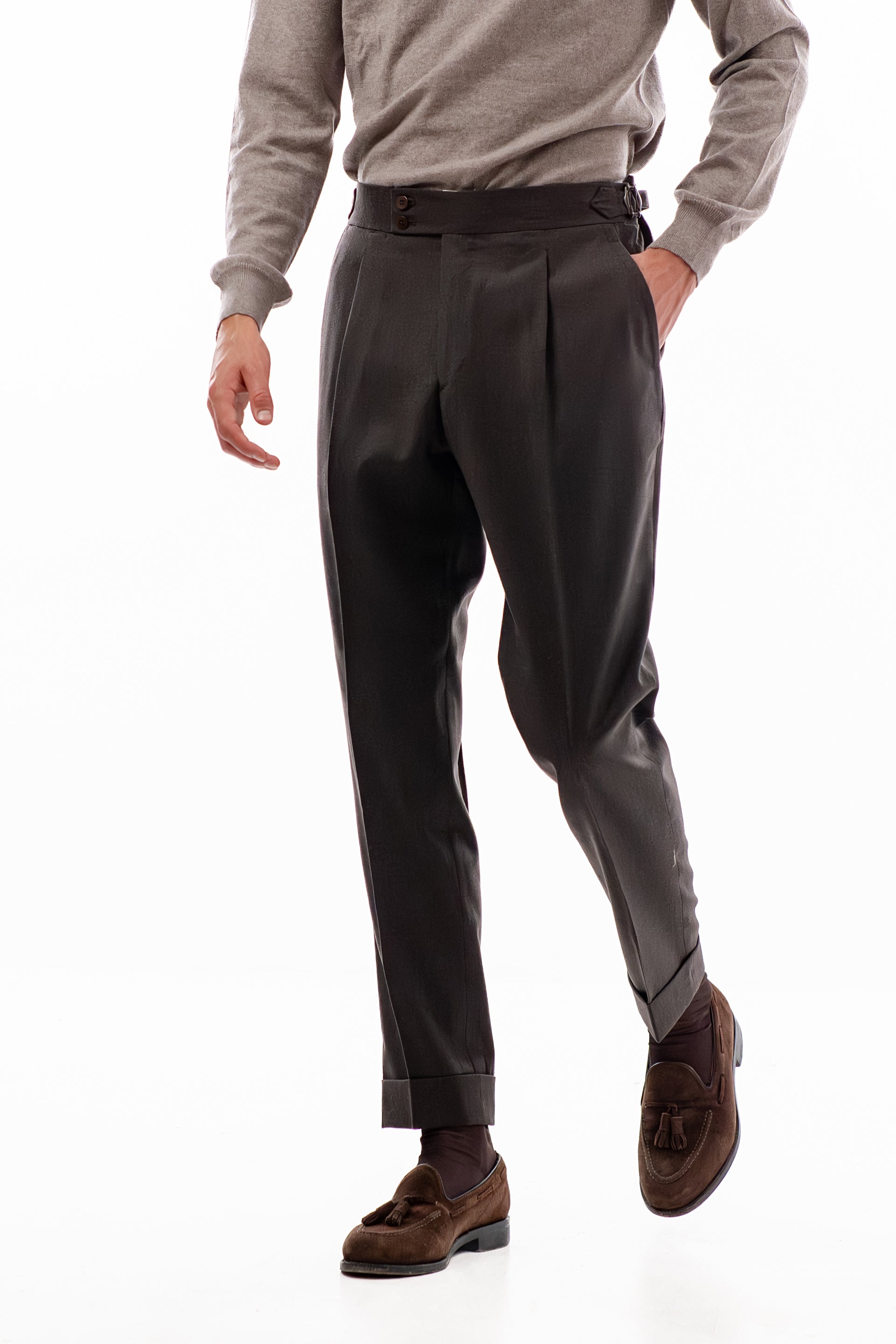 Athena Dark Brown Trousers