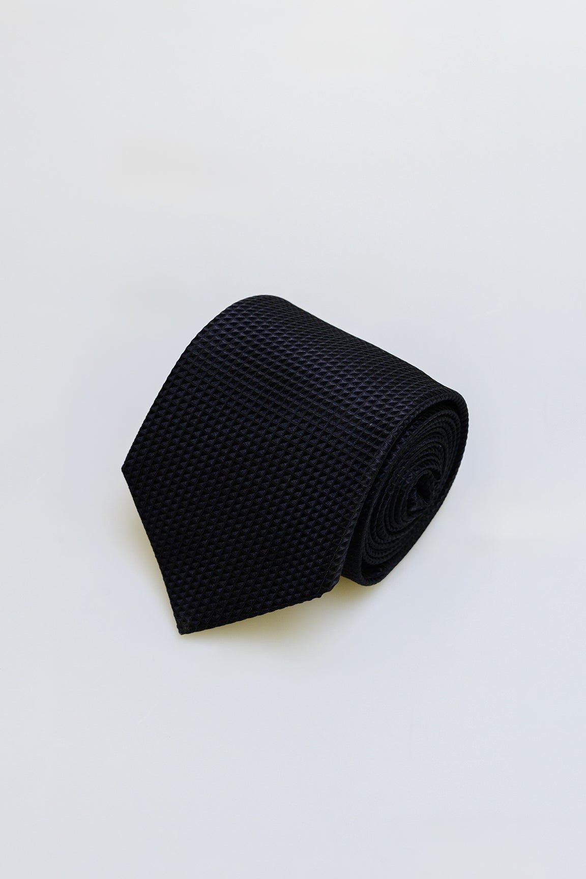 Black silk tie