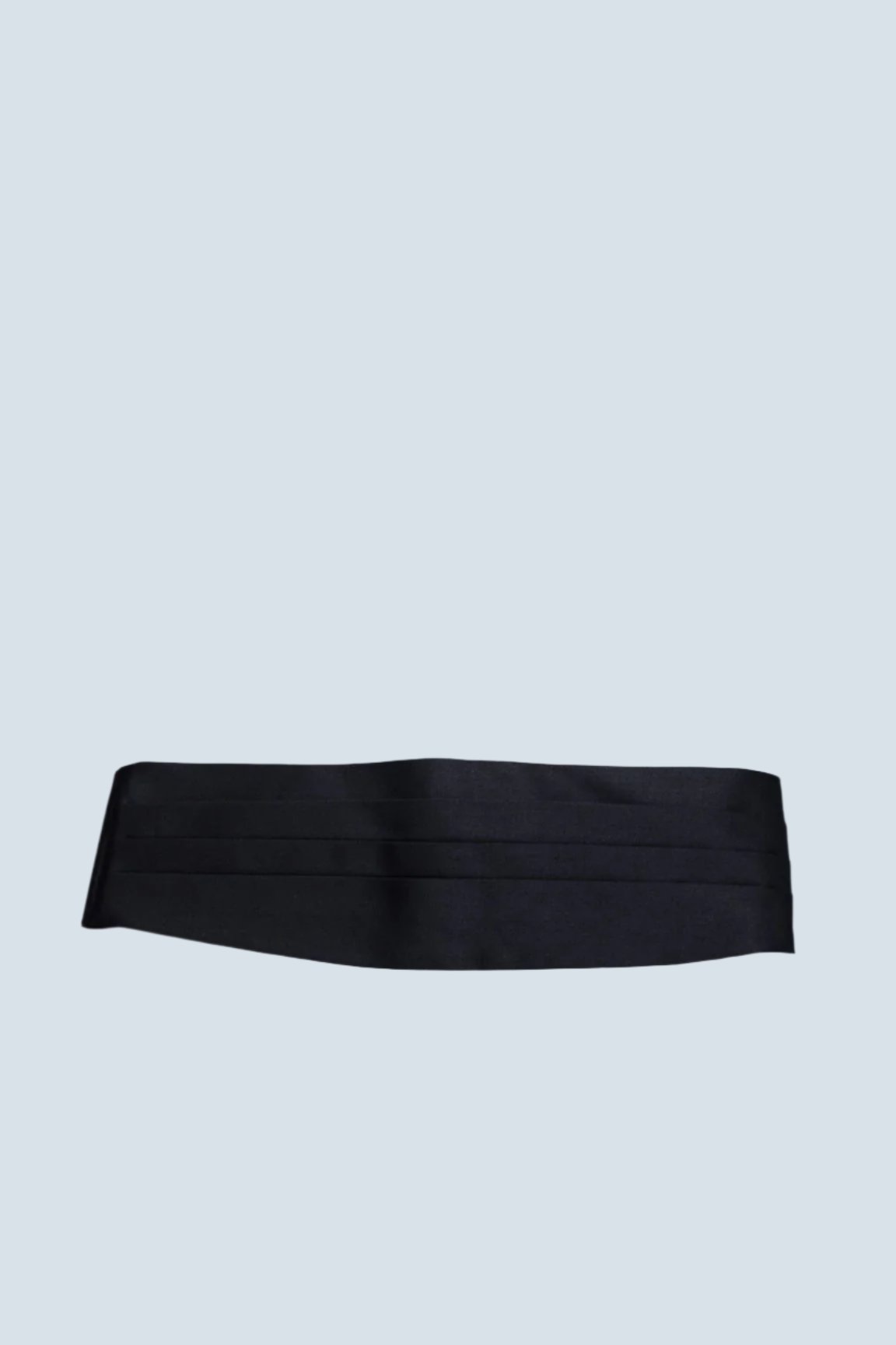 Black silk cummerbund